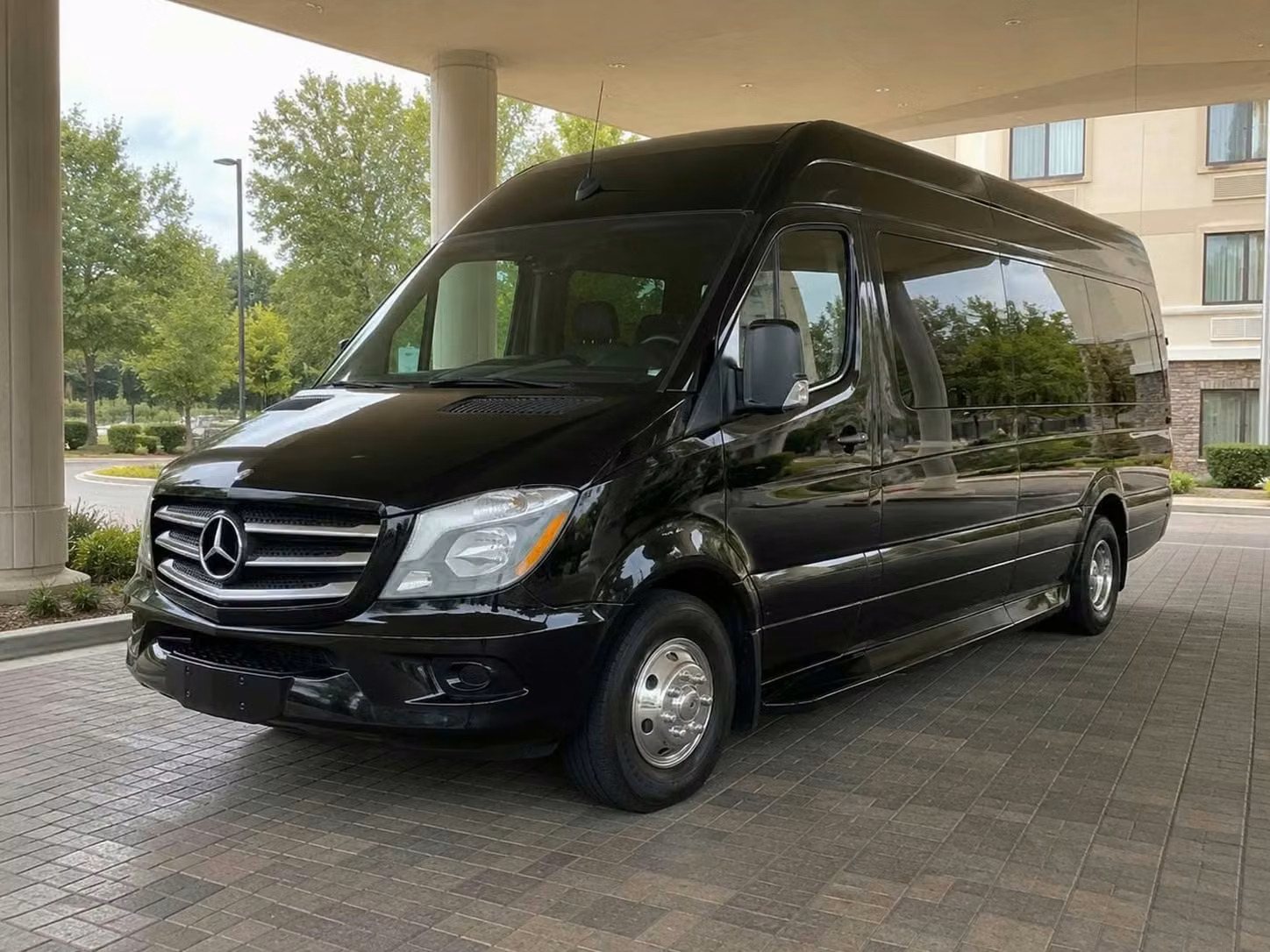 la quinta sprinter van rental with driver tinted windows