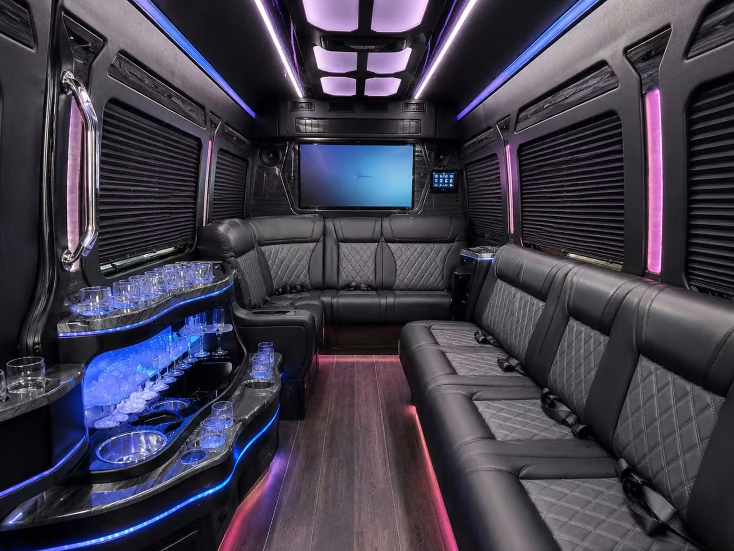 la quinta sprinter van rentals with a driver for la quinta coaches talent and fans